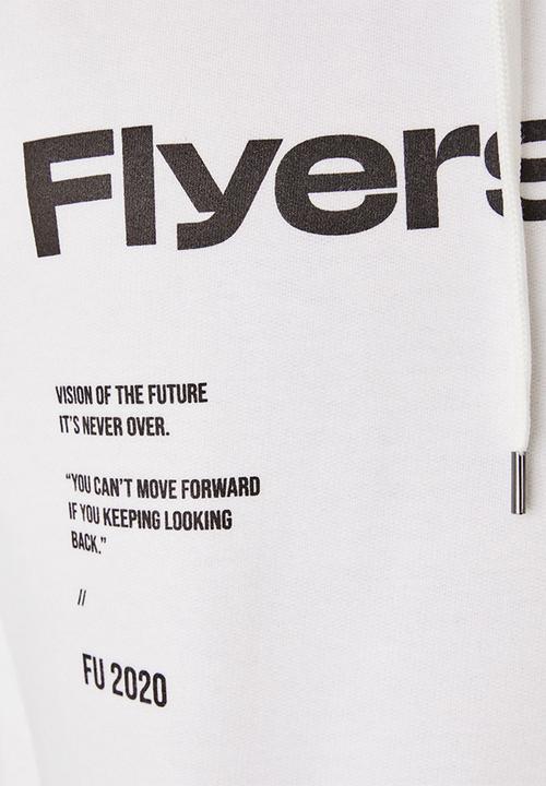 Flyersunion - Brushed fleece hoodie - white