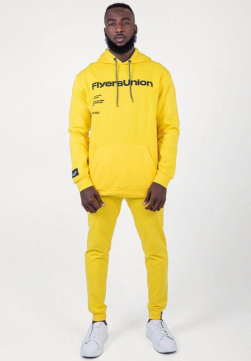 Flyersunion - Brushed fleece hoodie - yellow