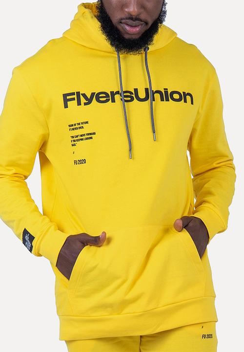 Flyersunion - Brushed fleece hoodie - yellow