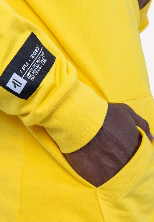 Flyersunion - Brushed fleece hoodie - yellow