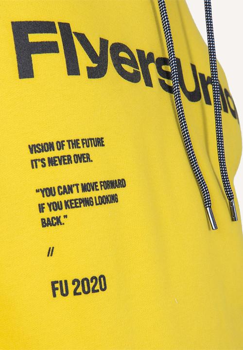 Flyersunion - Brushed fleece hoodie - yellow