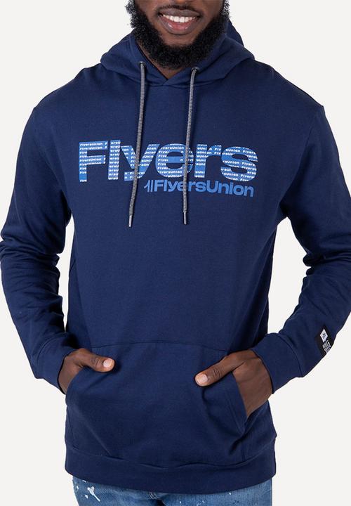 Flyersunion - Brushed fleece hoodie - navy