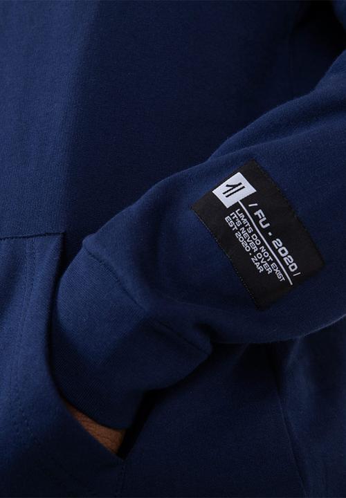 Flyersunion - Brushed fleece hoodie - navy
