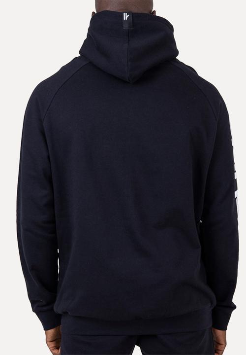 Flyersunion - Brushed fleece buff hoodie - black 