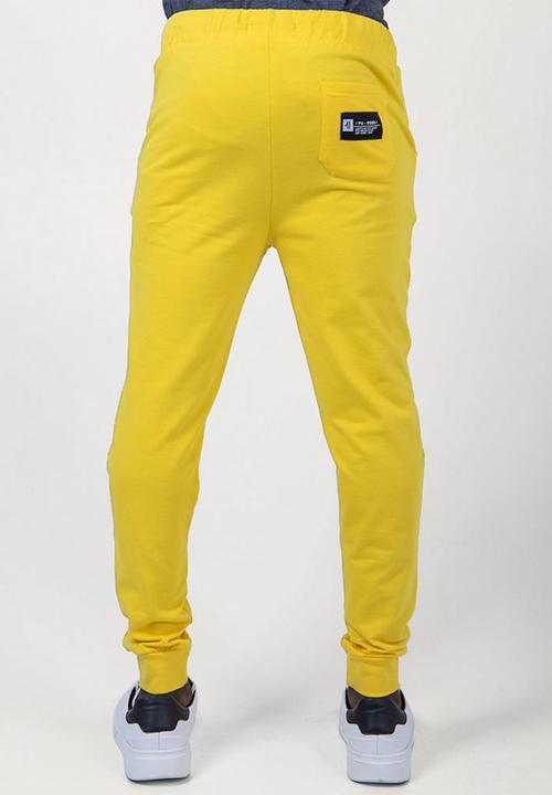 Flyersunion - Brushed fleece jogger - yellow