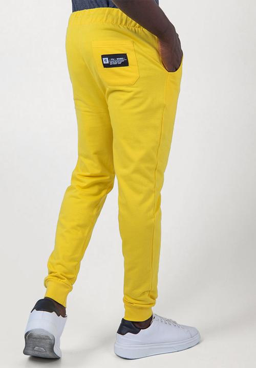 Flyersunion - Brushed fleece jogger - yellow