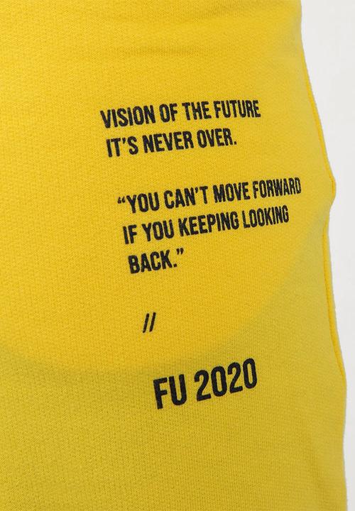 Flyersunion - Brushed fleece jogger - yellow