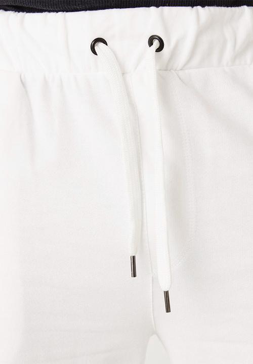 Flyersunion - Brushed fleece jogger - white