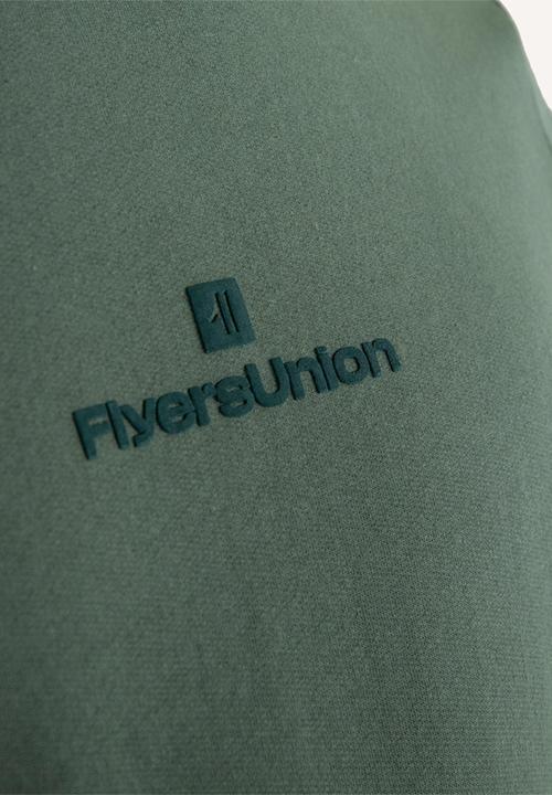 Flyersunion - Brushed fleece crew - olive