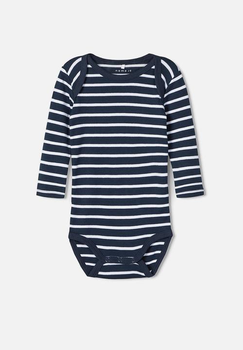 Name It - 3 Pack bodysuits - navy & white 