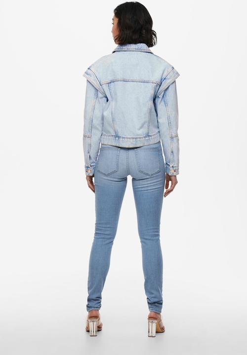 ONLY - Brody long sleeve should detail denim jacket - light blue 