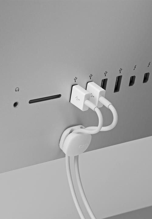 Litem - Cable holder mini pack of 4 - grey