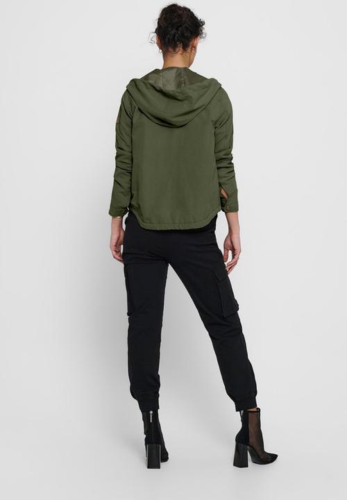 ONLY - Skylar hood spring jacket - khaki