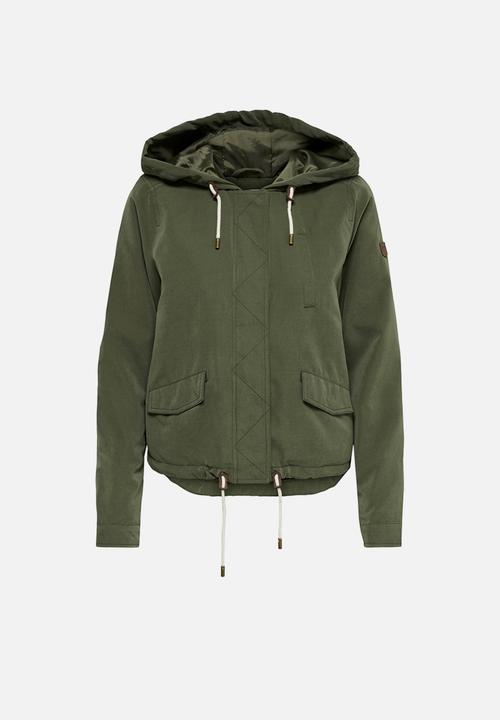 ONLY - Skylar hood spring jacket - khaki