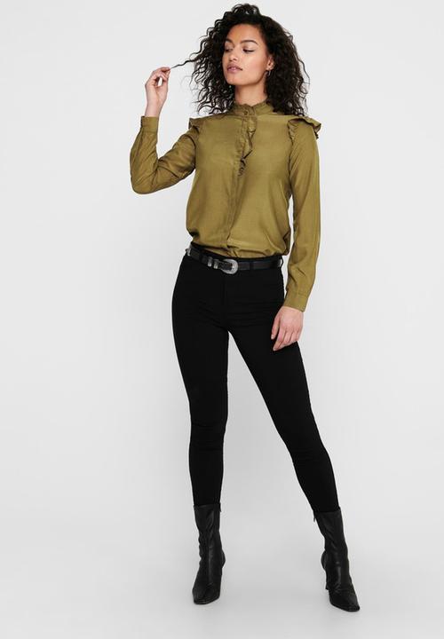 ONLY - Lelva long sleeve shirt - green