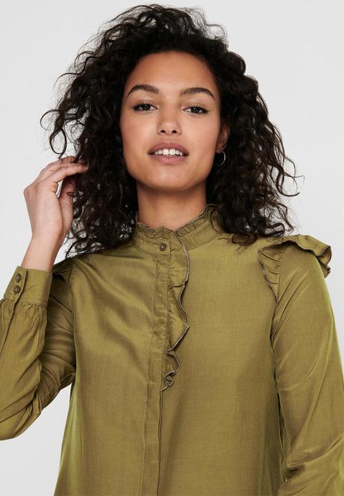 ONLY - Lelva long sleeve shirt - green