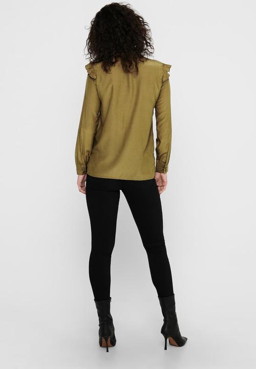 ONLY - Lelva long sleeve shirt - green