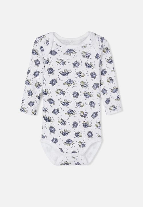 Name It - 3 Pack bodysuits - khaki & white 