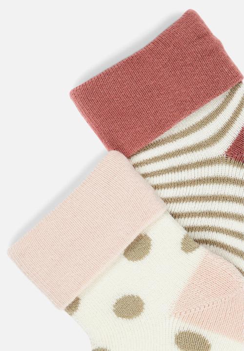 Name It - Bea 2 pack socks - white & pink