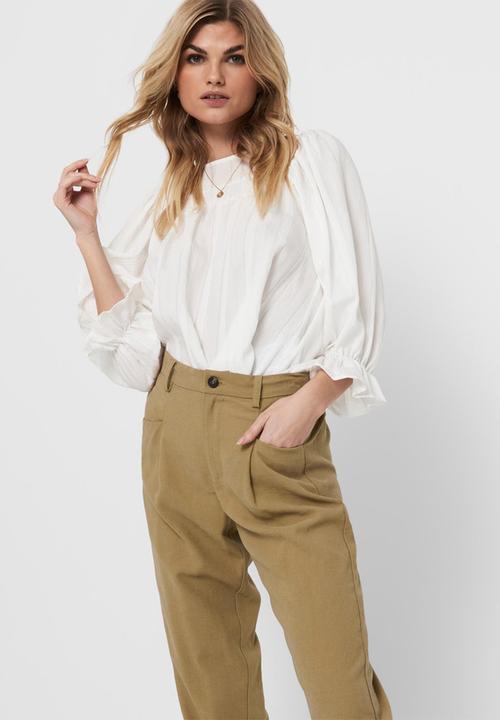 ONLY - Lemery mid smock pant - neutral 