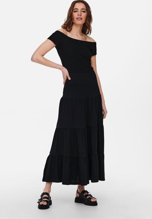 ONLY - May life maxi skirt - black