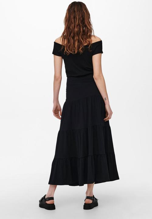 ONLY - May life maxi skirt - black