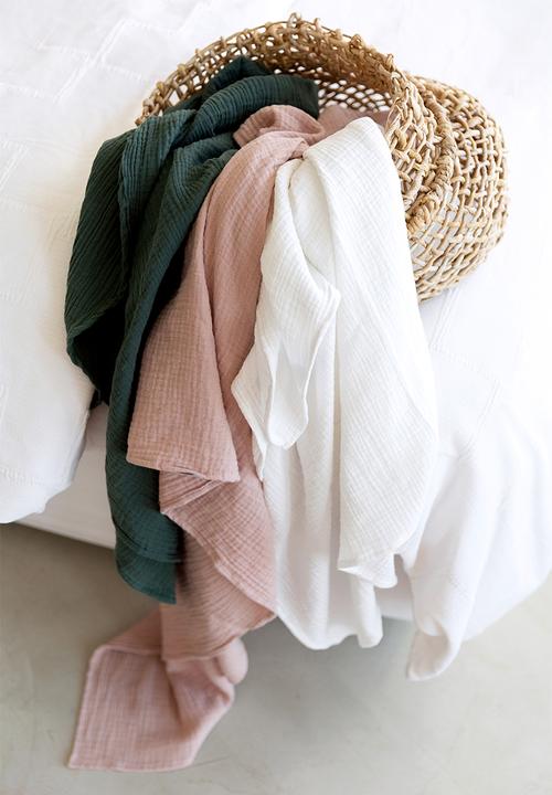 Phlo Studio - Muslin swaddle blanket - sage