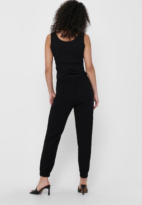 ONLY - Lemery mid smock pant - black