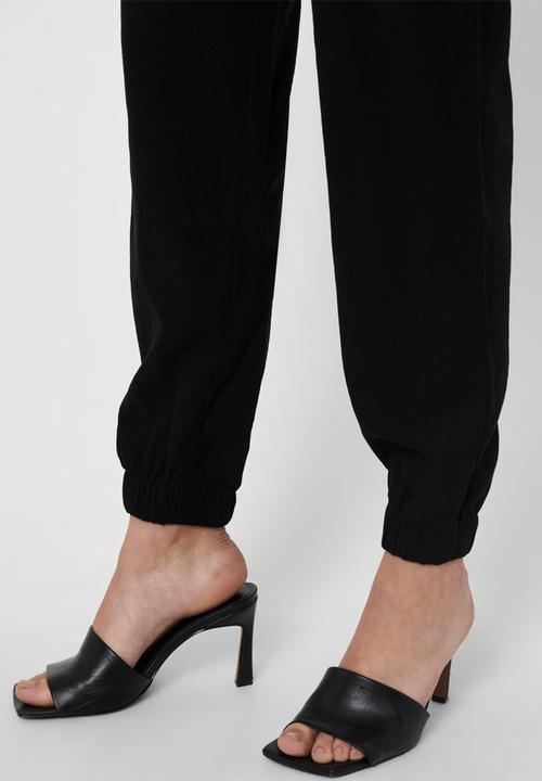 ONLY - Lemery mid smock pant - black
