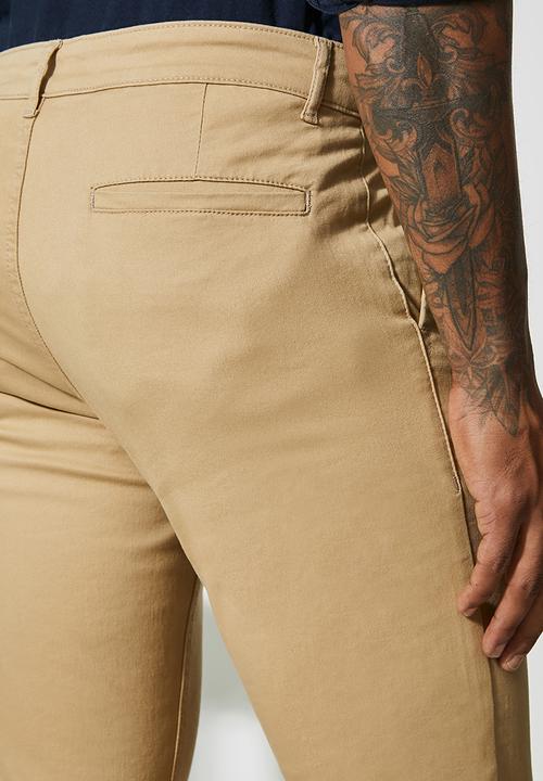 Superbalist - Caleb slim chino - stone