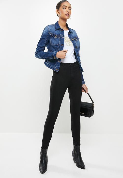 GUESS - Mid wash denim jacket - blue