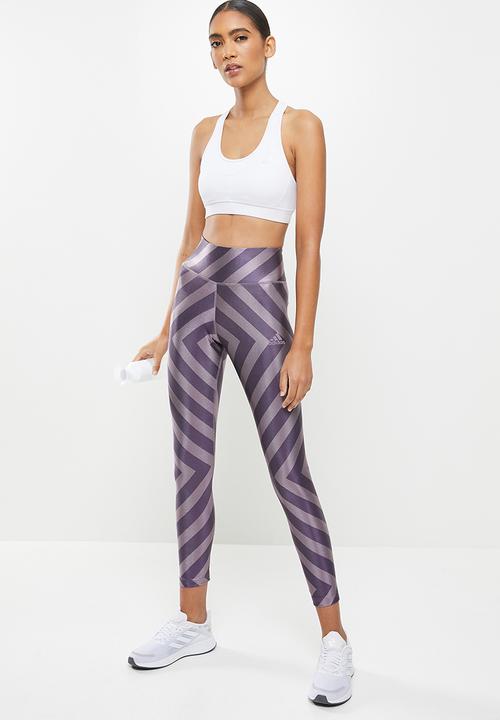 adidas Performance - W aop tights leggings - purple