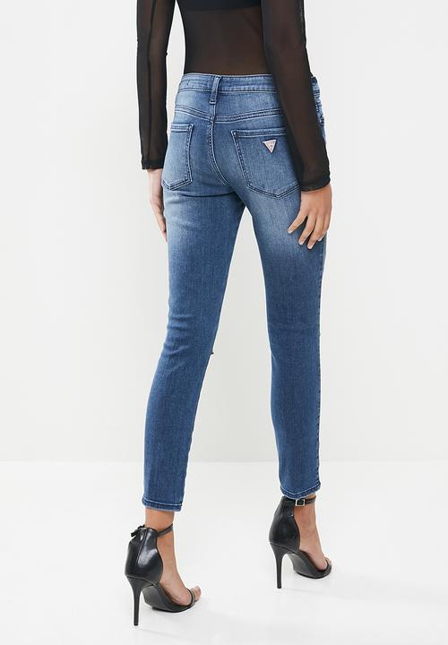 GUESS - Ripped fashion sexy curve - blue
