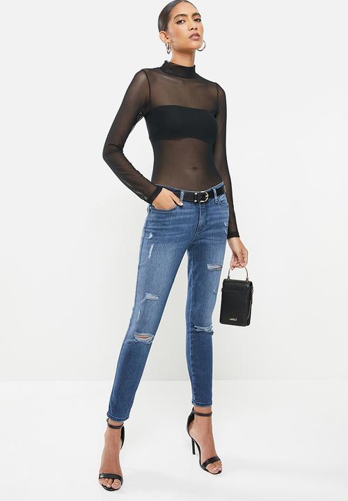 GUESS - Ripped fashion sexy curve - blue