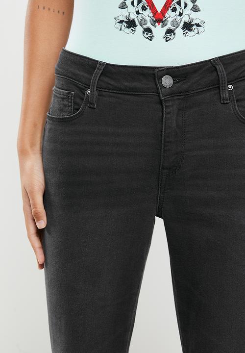 GUESS - Dark wash skinny jean - black 