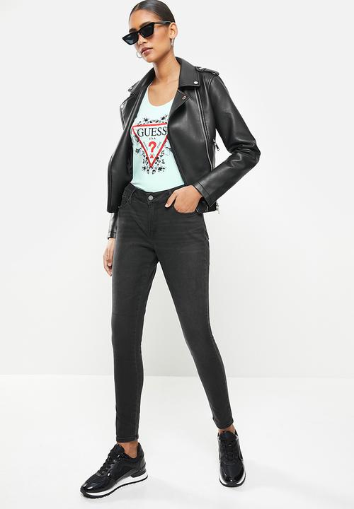 GUESS - Dark wash skinny jean - black 
