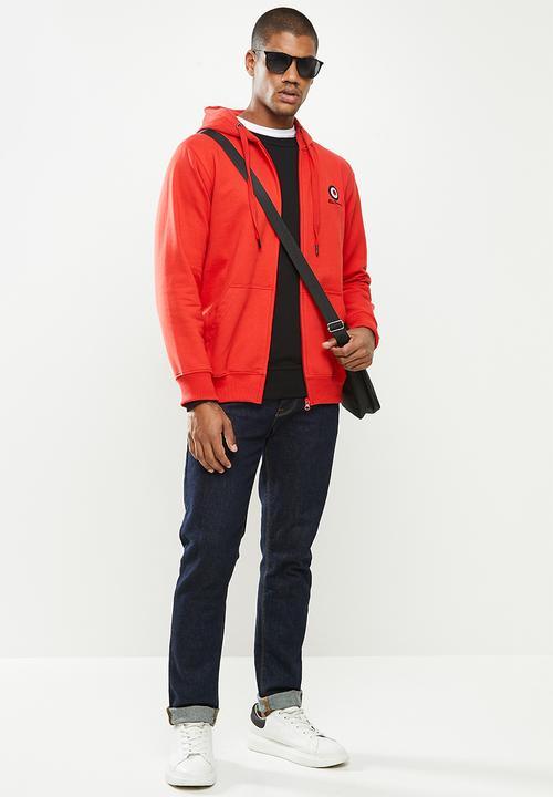 Ben Sherman - Tar zip sweat - red