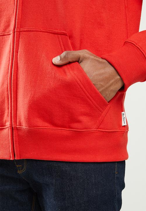 Ben Sherman - Tar zip sweat - red