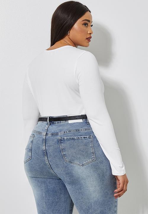 Superbalist - 2 Pack crew neck bodysuits - white & black