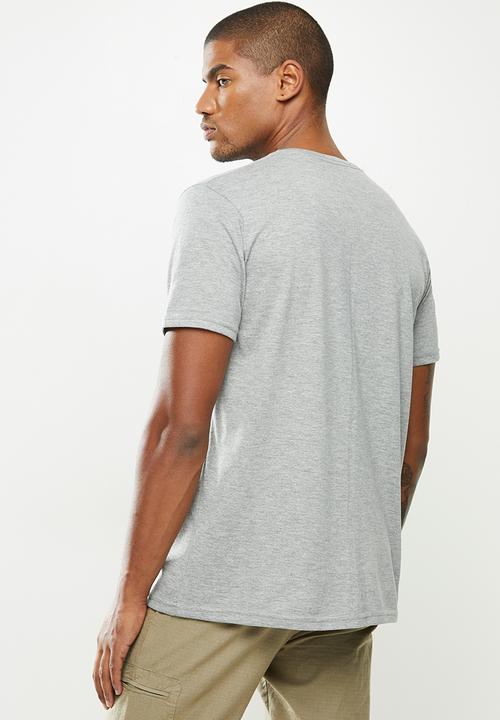Holmes Bro's - Mellow leopard short sleeve tee - dirty grey melange