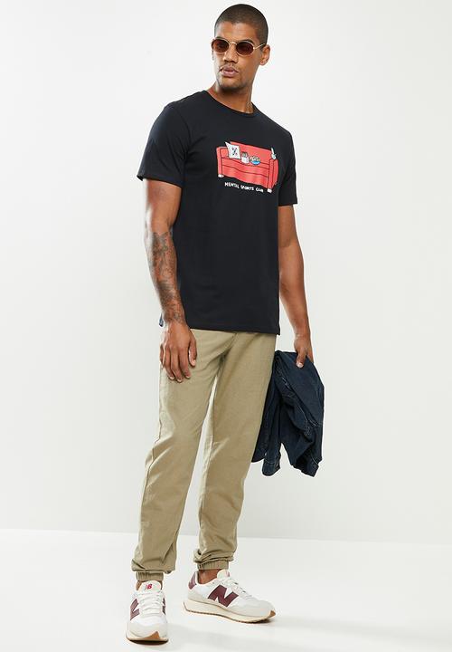 Holmes Bro's - Mental sports club short sleeve tee - black
