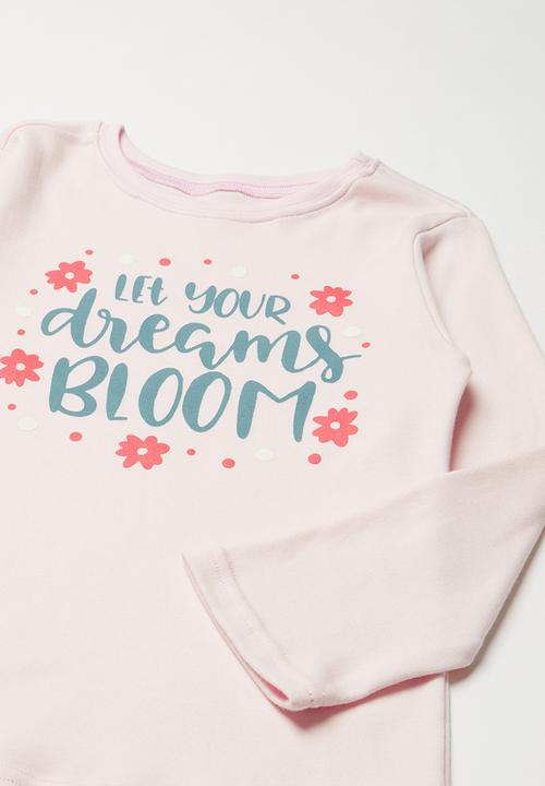 Pop Candy - Younger girls pj set - pink & grey