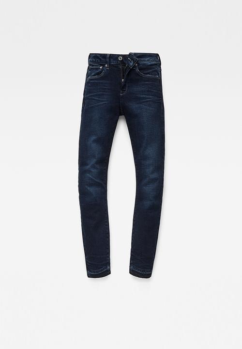G-STAR - 3301 mid skinny ankle - blue