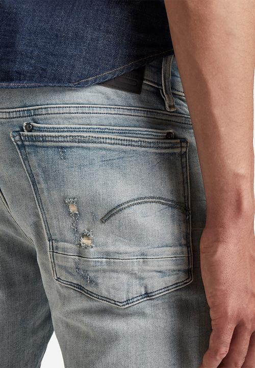 G-STAR - Lancet skinny - vintage nassau destroyed