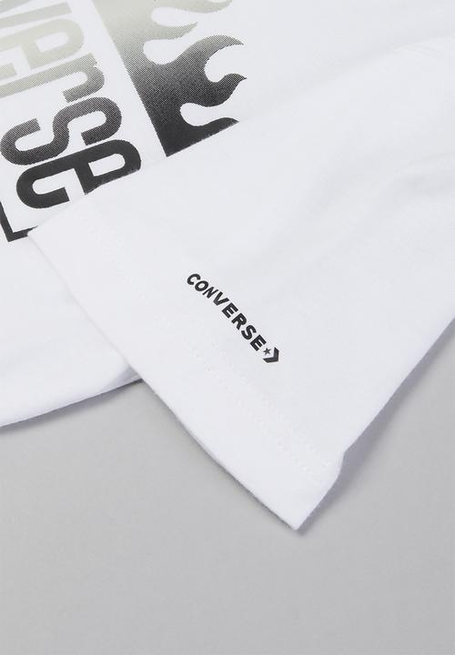 Converse - Cnvb flames multi gradient tee - white