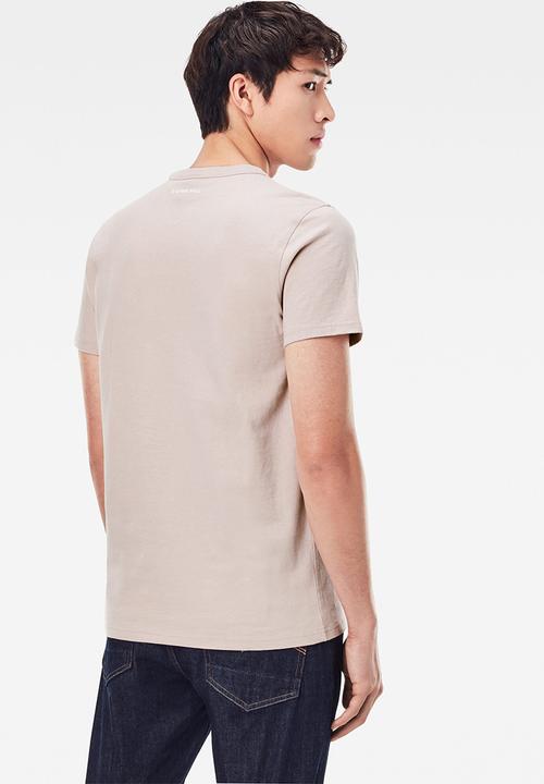G-STAR - Badge logo+ r s\s tee-  pink 