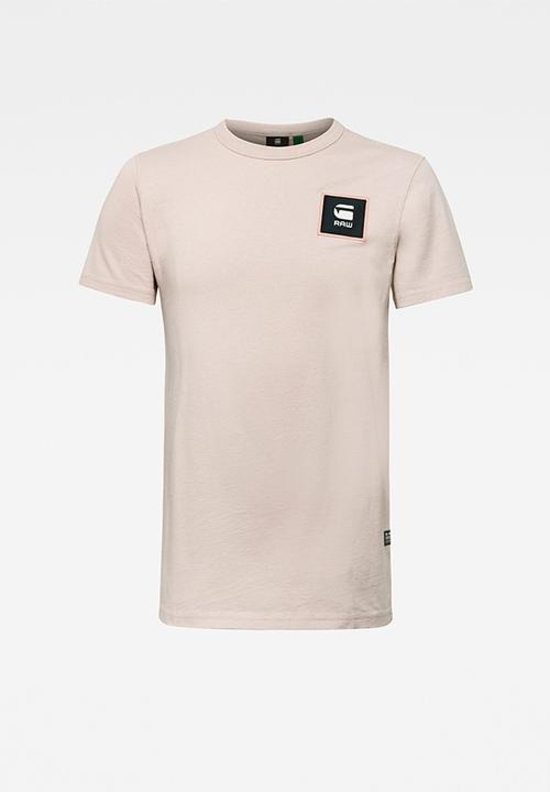 G-STAR - Badge logo+ r s\s tee-  pink 