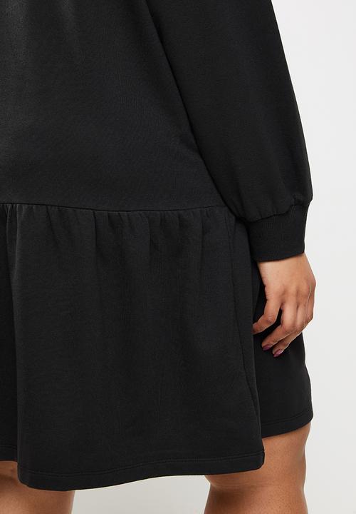 Blake - Peterpan collar sweater dress - black 