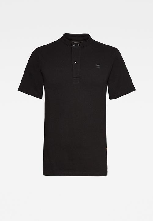 G-STAR - Scan collar short sleeve tee- dk black