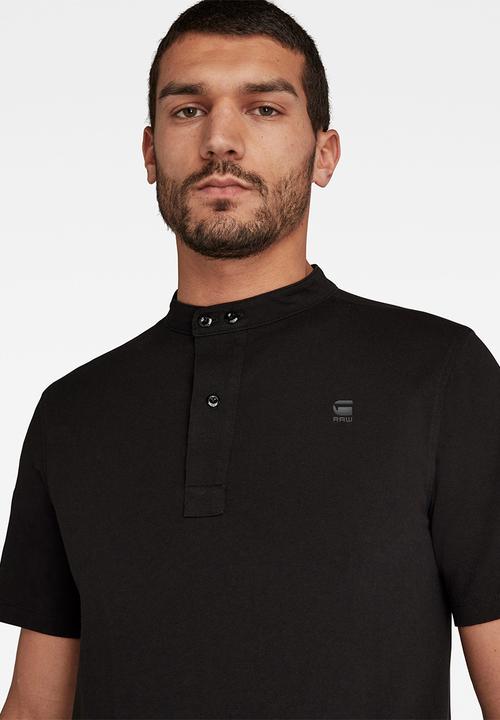 G-STAR - Scan collar short sleeve tee- dk black